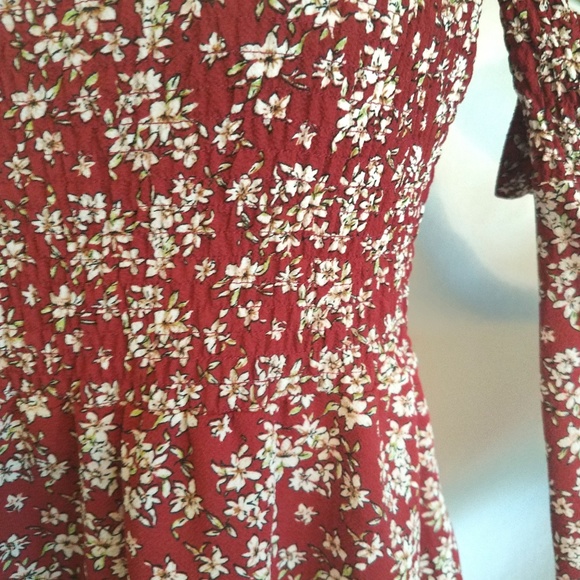 ~~SOLD~~ Red Tube Top Detached Sleeve Boho Dress - Picture 3 of 5